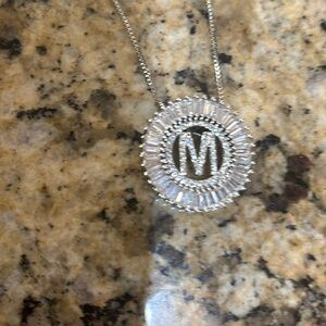 Brand New Initial M Bling Necklace